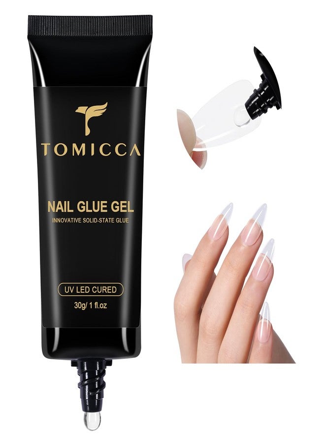 TOMICCA 4 in 1 Gel Nail Glue 30g UV Nail Glue for Press ons Semi Solid Nail Glue Strong Nail glu e on Nails Tips for Fake Acrylic Nails Extension - UV Light Required - Image 1